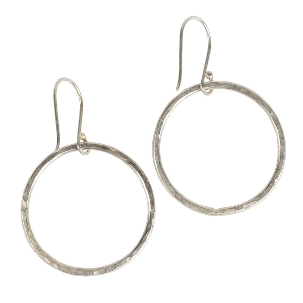 Hammered Ring Earrings
