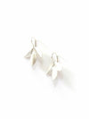 Leaf Cluster Earrings - Silver