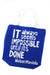 Blue Impossible Until Done Mandela Tote Bag