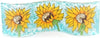Sun Flower Wavy Glass