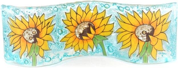 Sun Flower Wavy Glass