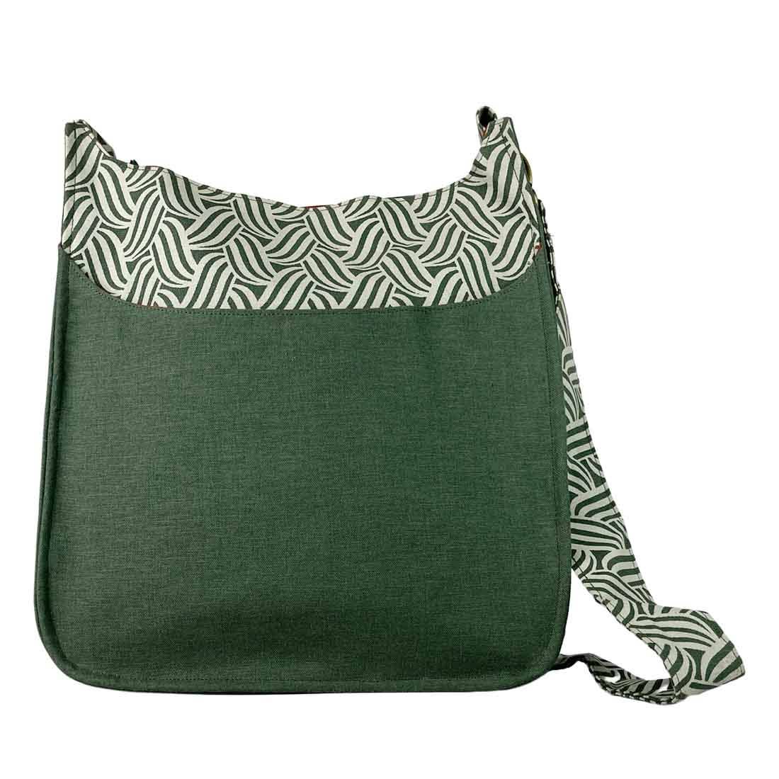 Sustainable Cotton Canvas Large Crossbody Fall Prints