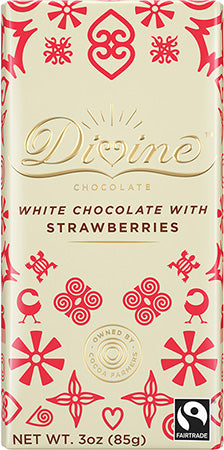 White Chocolate Bar with Strawberries (IS)