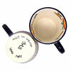 Flared Coffee Cups - Orange and Blue, Set of Two - Encantada