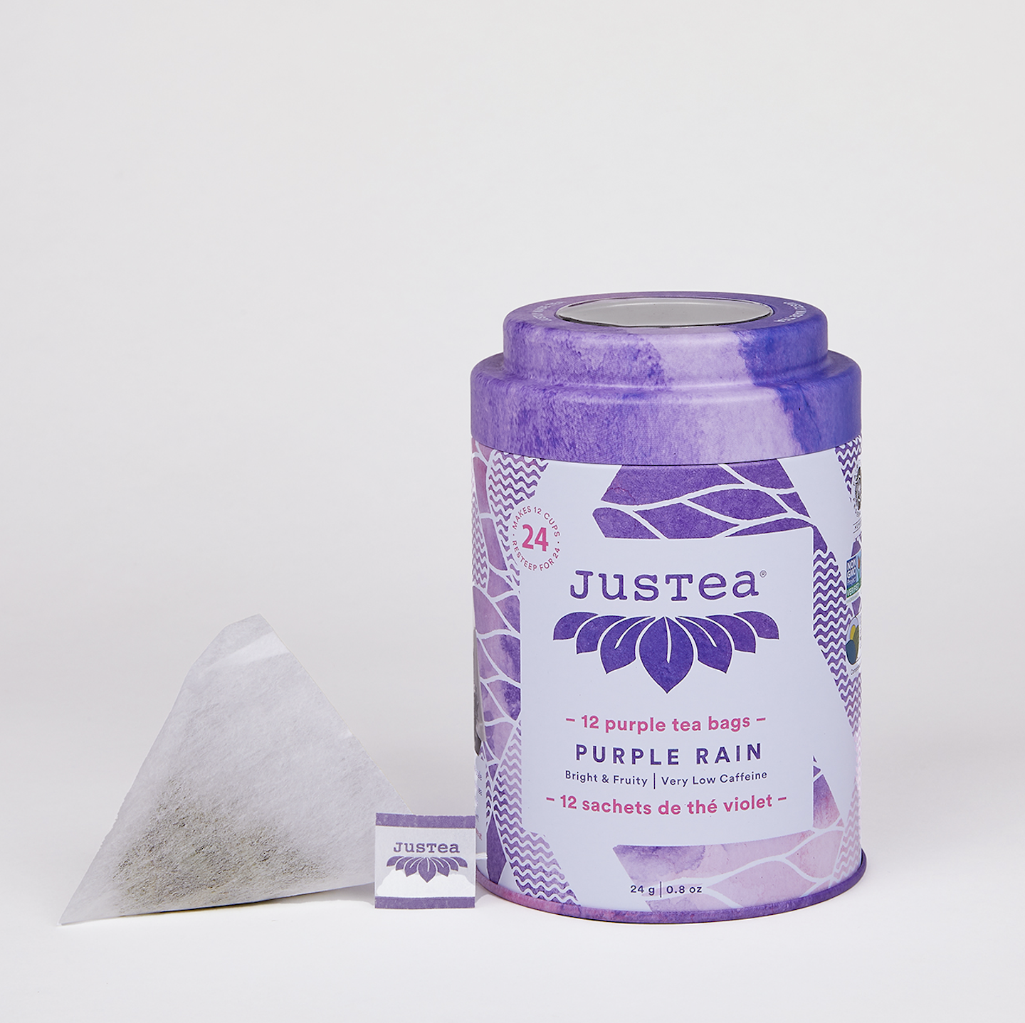 Purple Rain Tea Bag Tin - Organic, Fair-Trade, Purple Tea