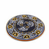 Handmade Pottery 8&quot; Trivet or Wall Hanging, Blue - Encantada
