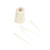 Hand-caved Cocktail Picks &amp; Jar in Natural Bone