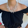 Chunky Stone Necklace - Silver