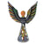 Hand Painted 9 Inch Standing Metal Angel - Croix des Bouquets (H)