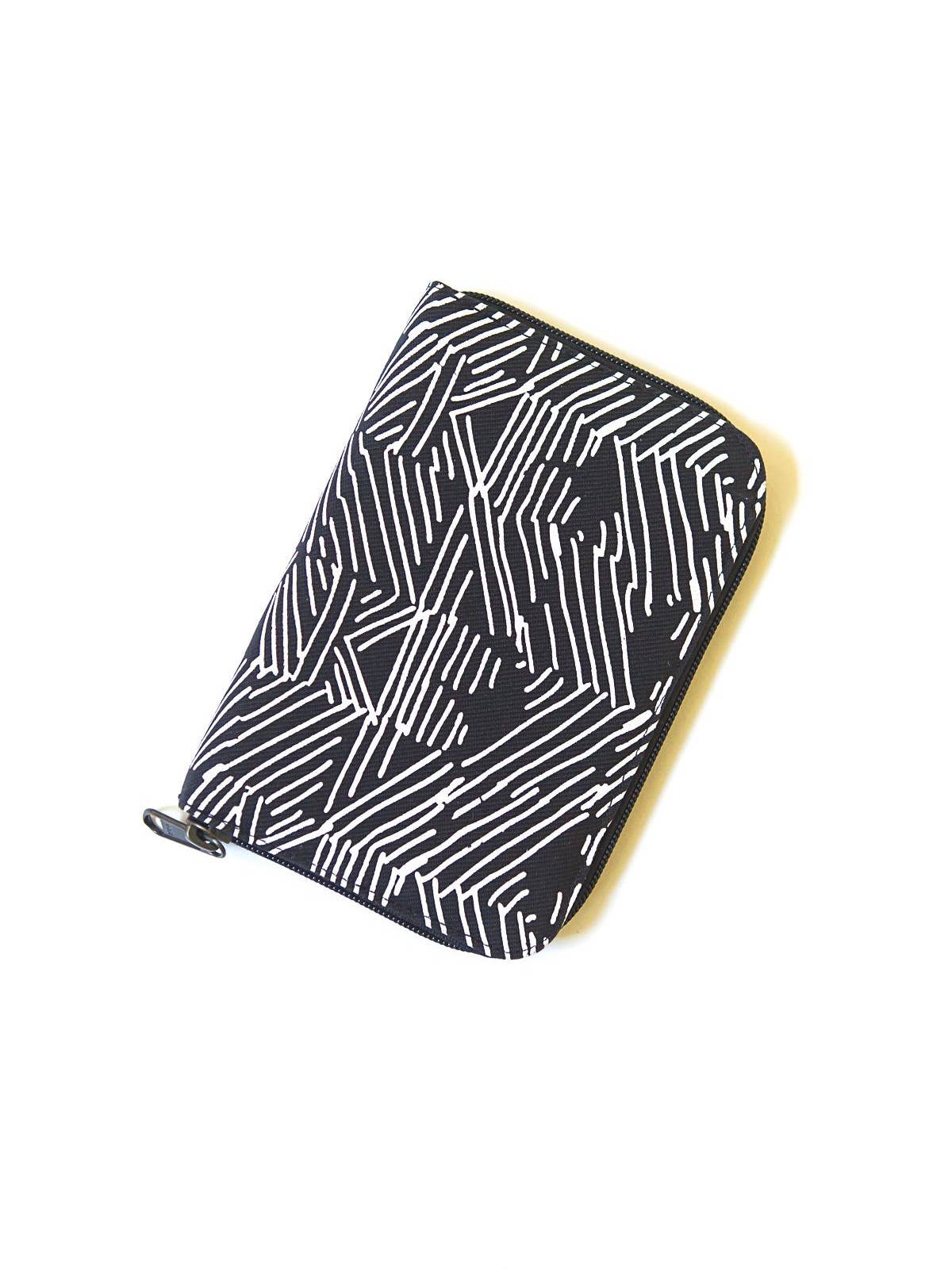 Zip Folder Jewelry Travel Organizer Case - Black Matchstick