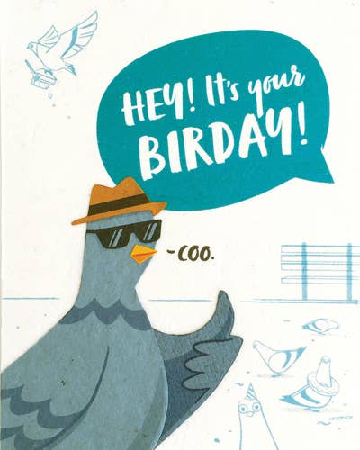 Pigeon Birday  Card