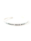Have What it Takes Cuff - Silver