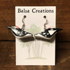 Downy Woodpecker Balsa Earrings (IS)