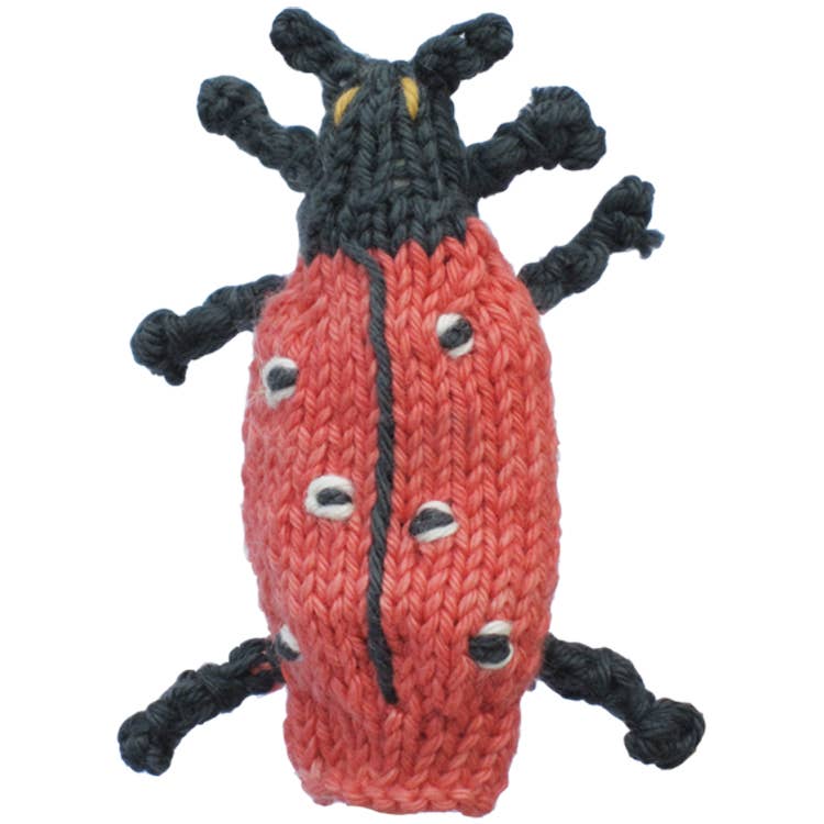 Ladybug - Natural Organic Cotton Finger Puppet
