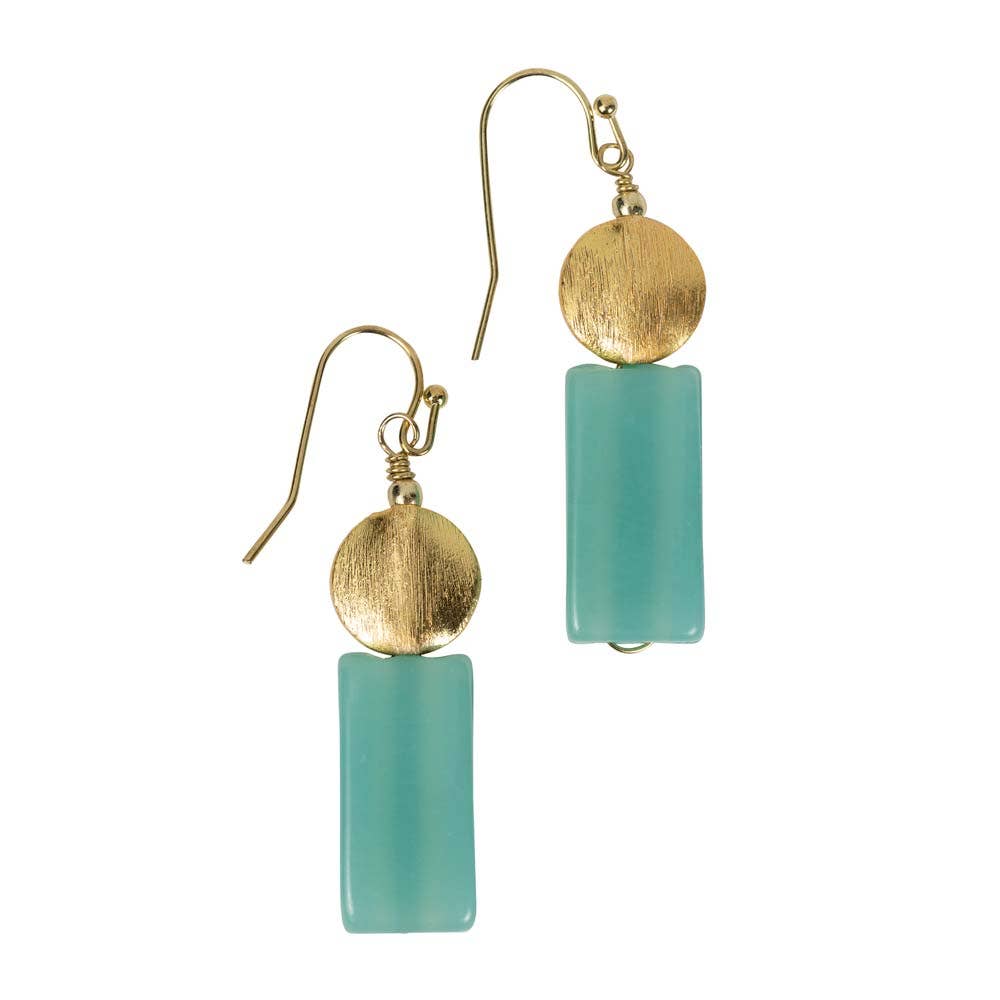Aqua Sentry Drop Earrings